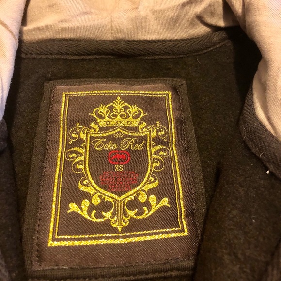 New Ecko Red Hooded Zip Up Jacket/Hoodie Brown - Picture 3 of 7